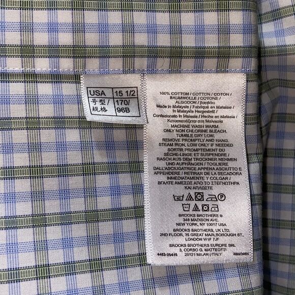 Brooks Brothers Regent Shirt Size 15 1/2-35 - Picture 9 of 11
